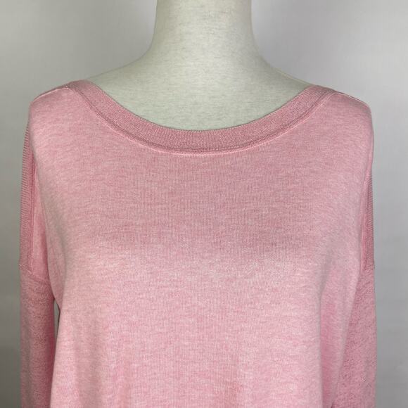 Lilly Pulitzer | Cobo Heather Pink Boatneck Oversized Lightweight Sweater - Picture 4 of 11